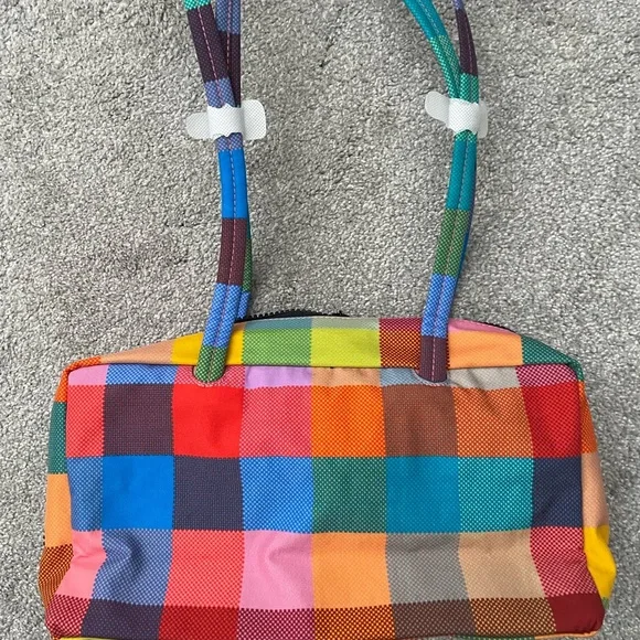 BAGGU Nylon Bowler Bag Madras - Picture 2 of 3